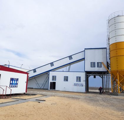 Concrete products and ready-mixed concrete production plant